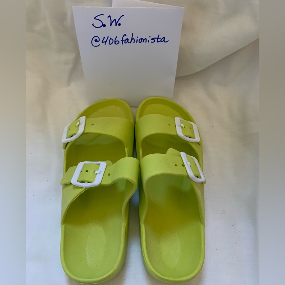 Lime Green Sandals